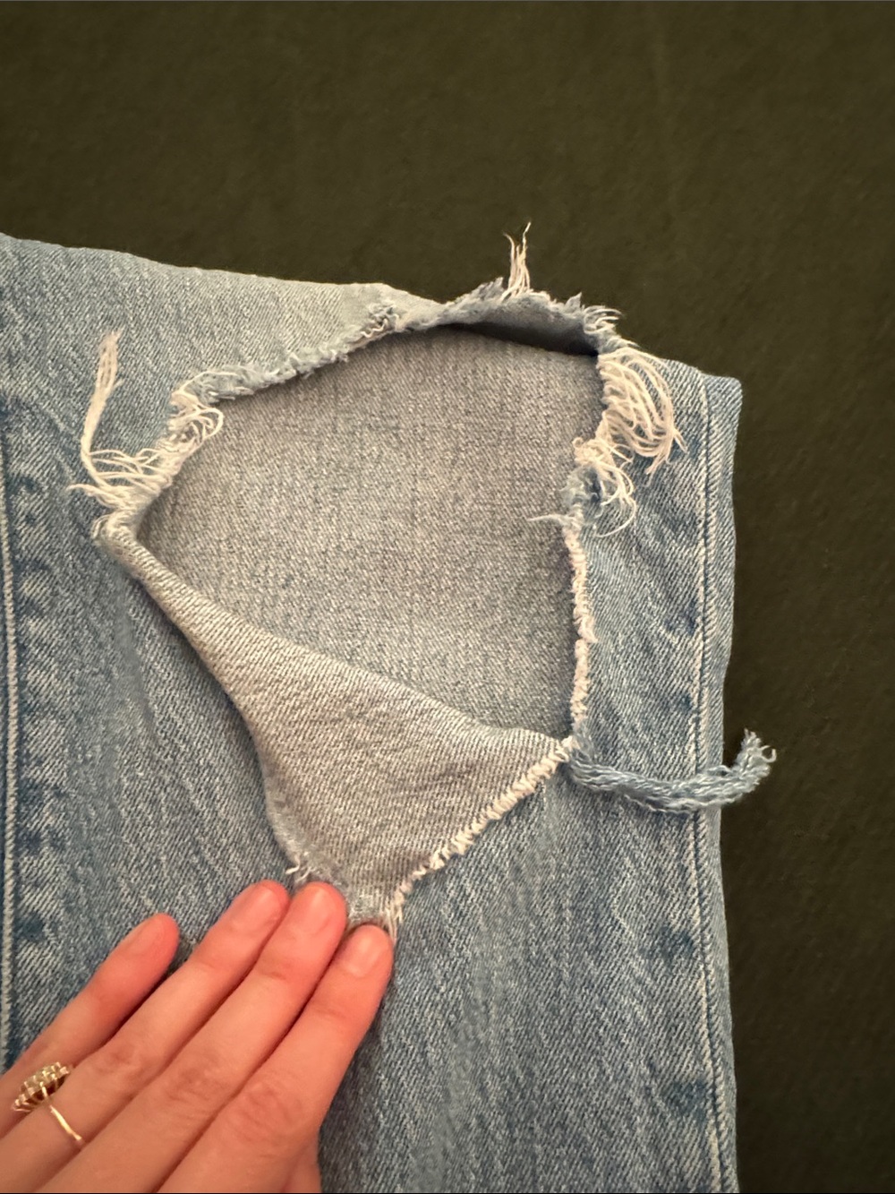 Madewell, the perfect vintage jeans ripped size 29 - Picture 7 of 9